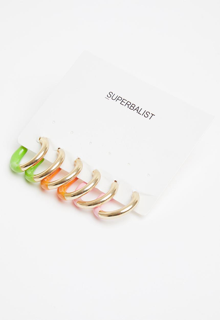 Superbalist - Maggie hoop earrings - multi