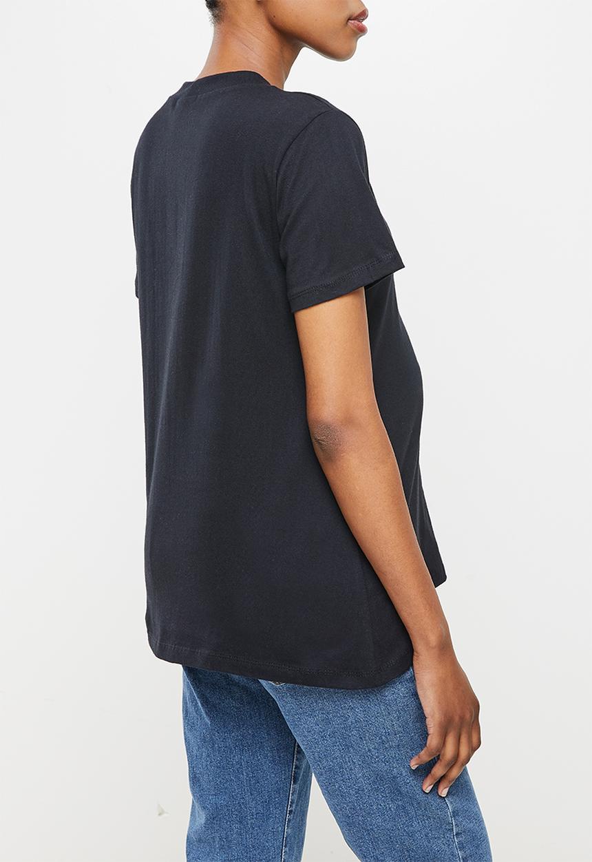 Superbalist - Maternity slogan/graphic tee - black