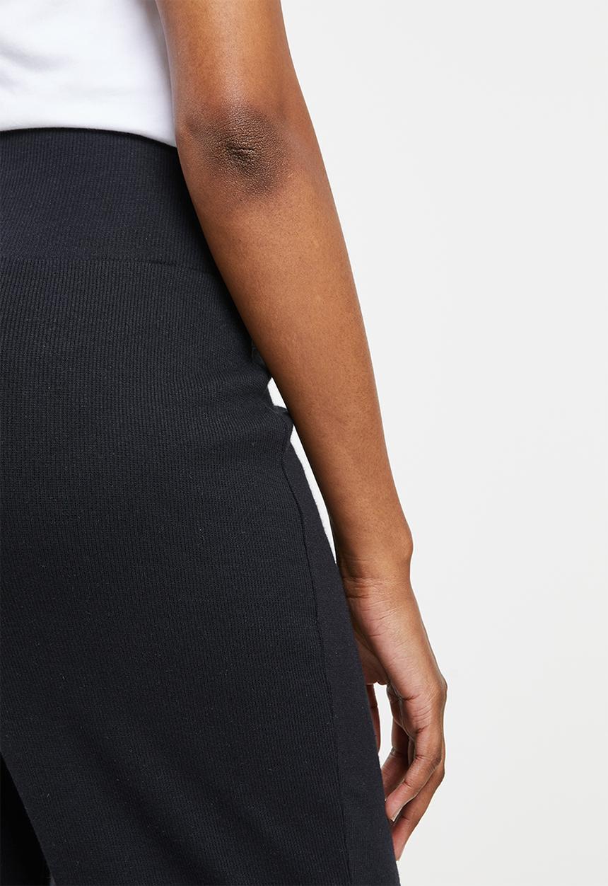 Superbalist - Maternity rib wide leg - black