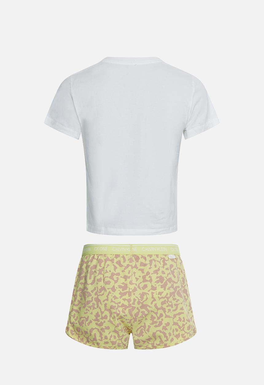 Calvin Klein - Ck one pj set - white/cyber green 