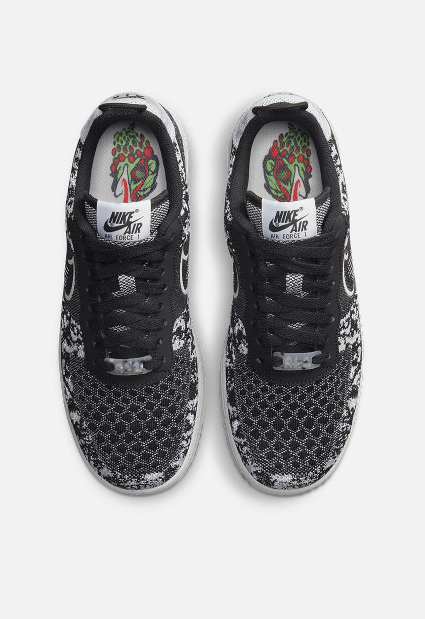 Nike - Af1 crater flyknit - black/black-white-pure platinum