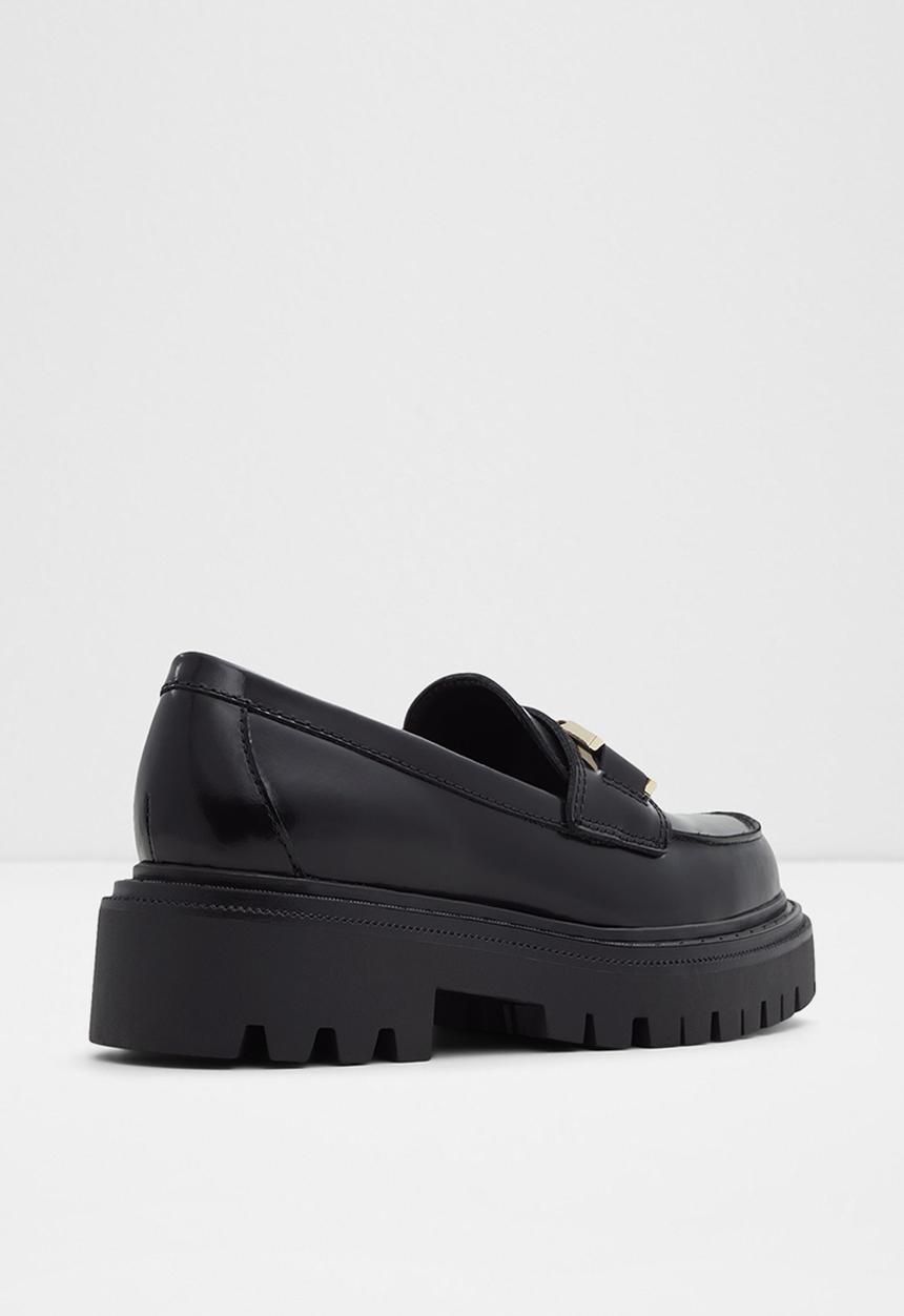 ALDO - Biglane leather platform loafer - black