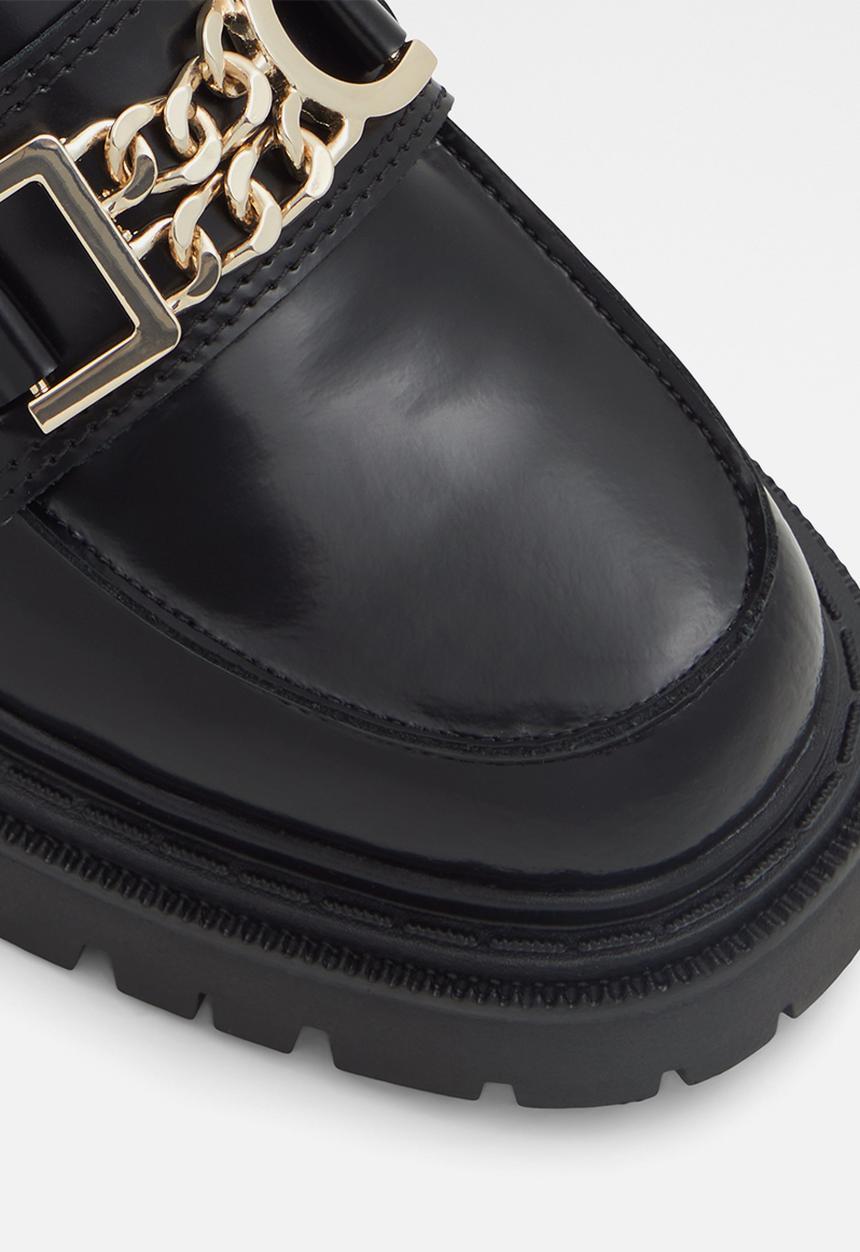 ALDO - Biglane leather platform loafer - black