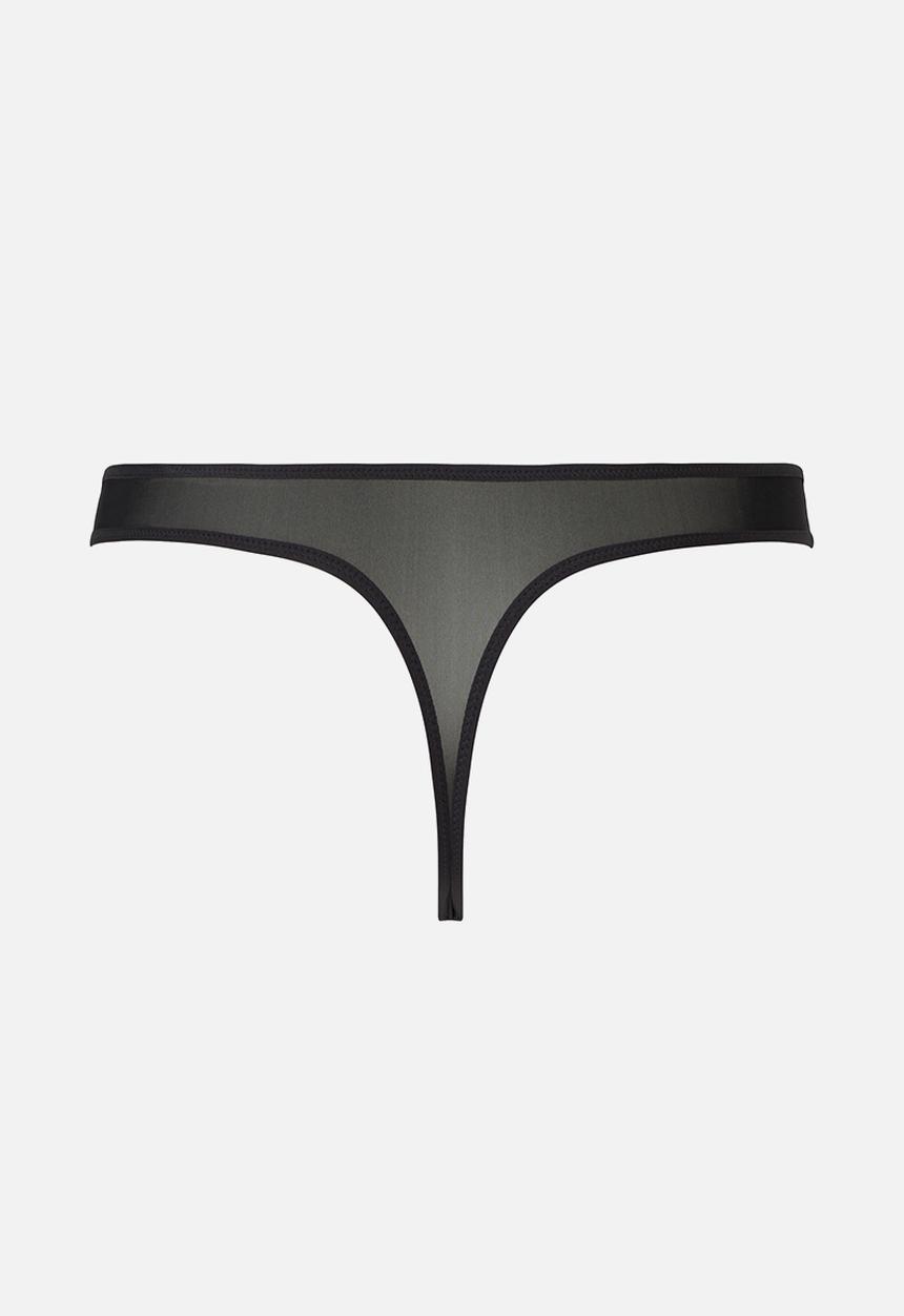 Calvin Klein - Thong sheer marquisette - black