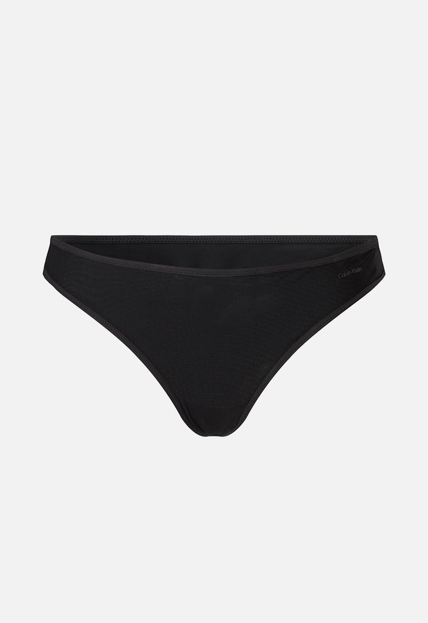 Calvin Klein - Thong sheer marquisette - black