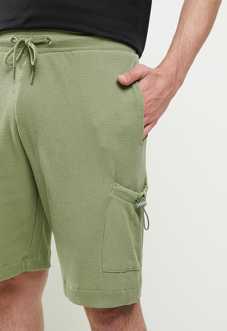 Only & Sons - Onsalf reg sweatshorts - oil green