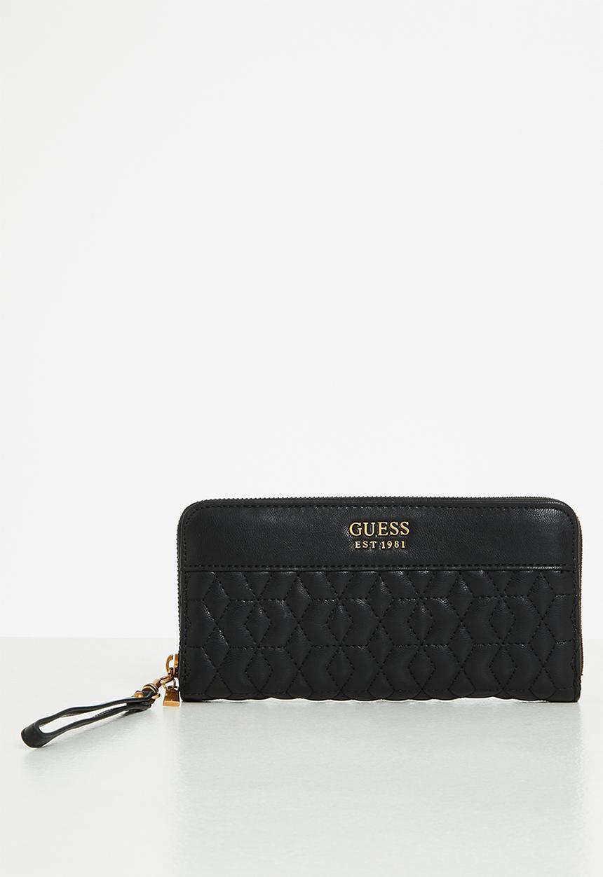 GUESS - Katey slg large zip around - black 