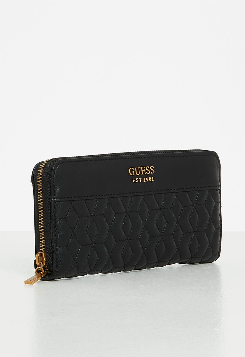 GUESS - Katey slg large zip around - black 
