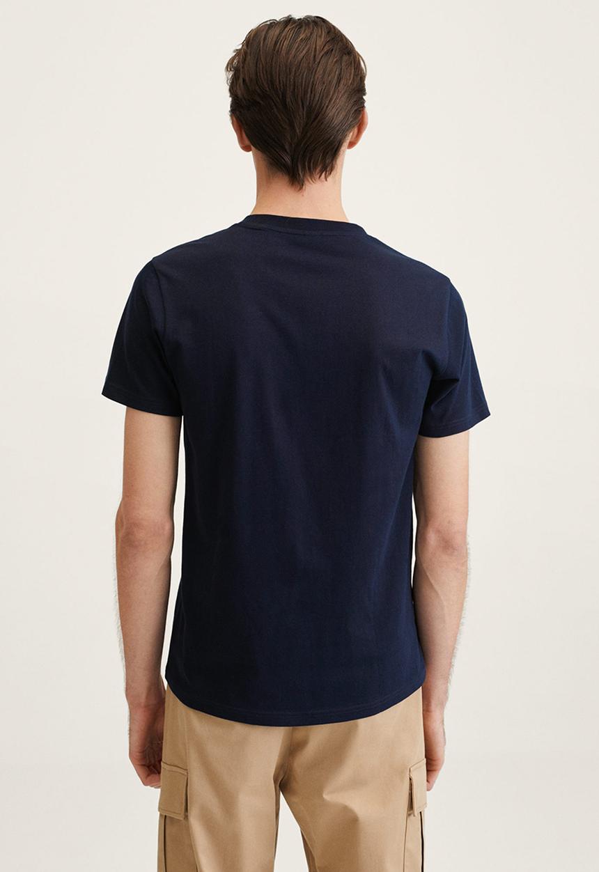 MANGO - Cherlo sustainable cotton T-shirt - dark navy