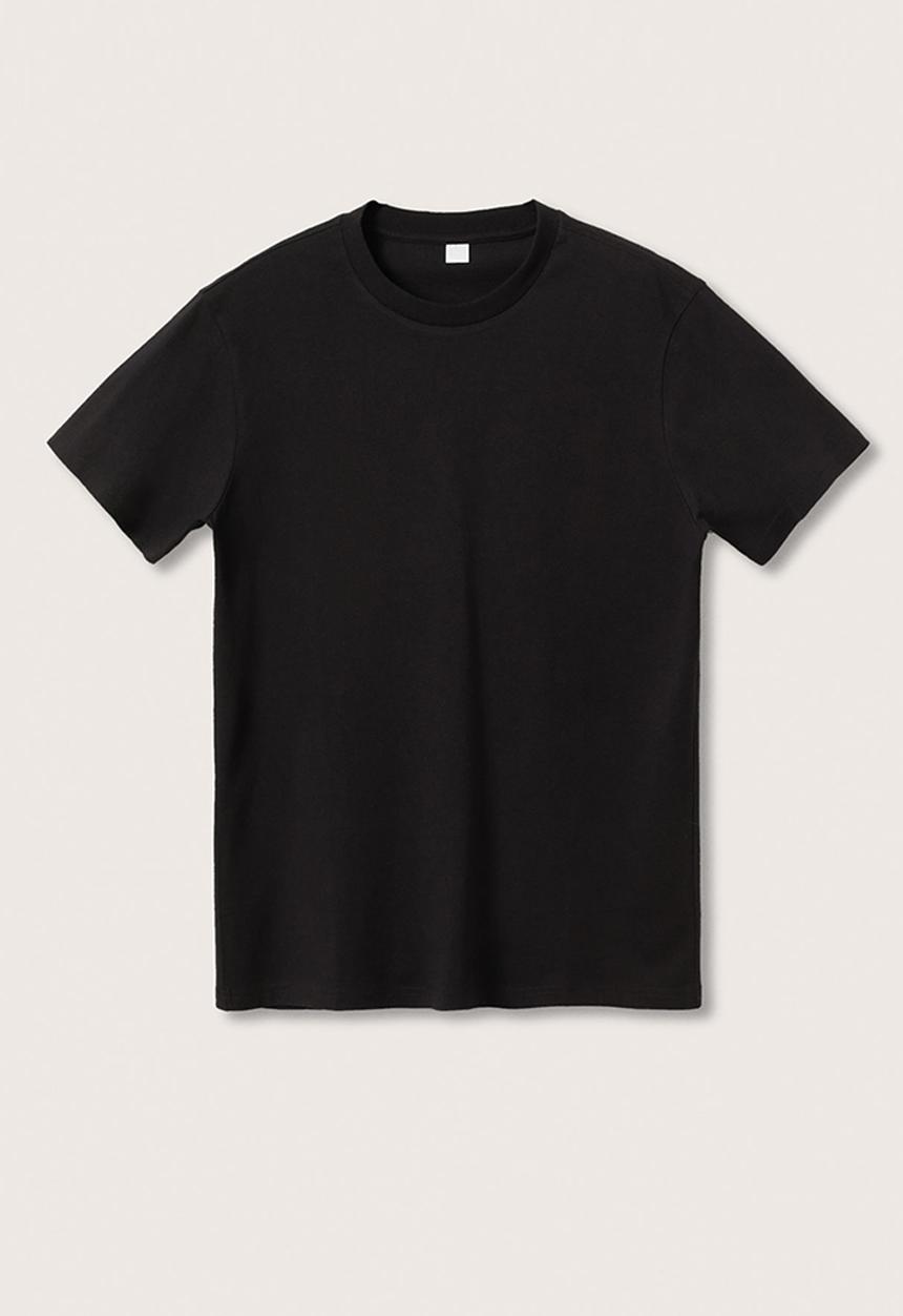 MANGO - Cherlo sustainable cotton T-shirt - dark navy