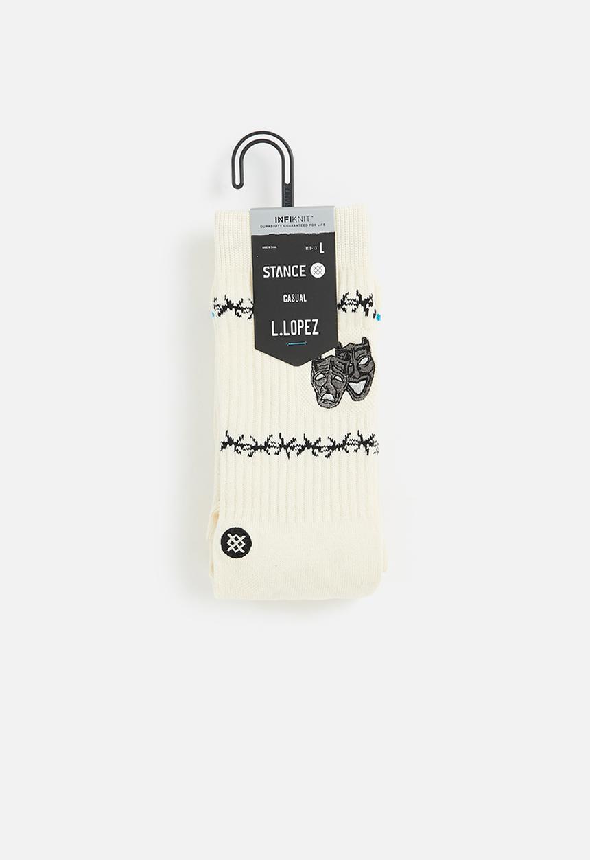 Stance Socks - Louie lopez socks - off white
