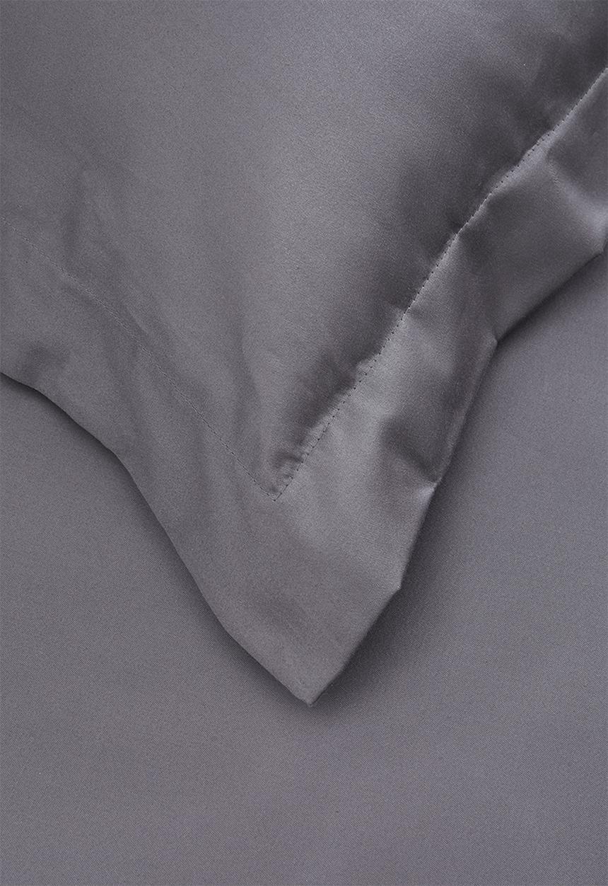 Sheraton Textiles - 400tc Egyptian cotton straight stitch pillowcase - charcoal 