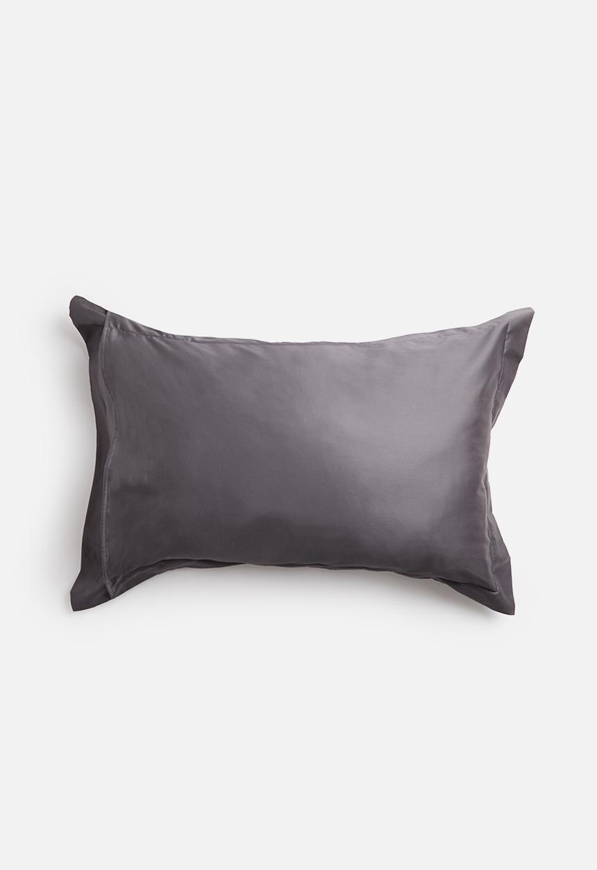 Sheraton Textiles - 400tc Egyptian cotton straight stitch pillowcase - charcoal 