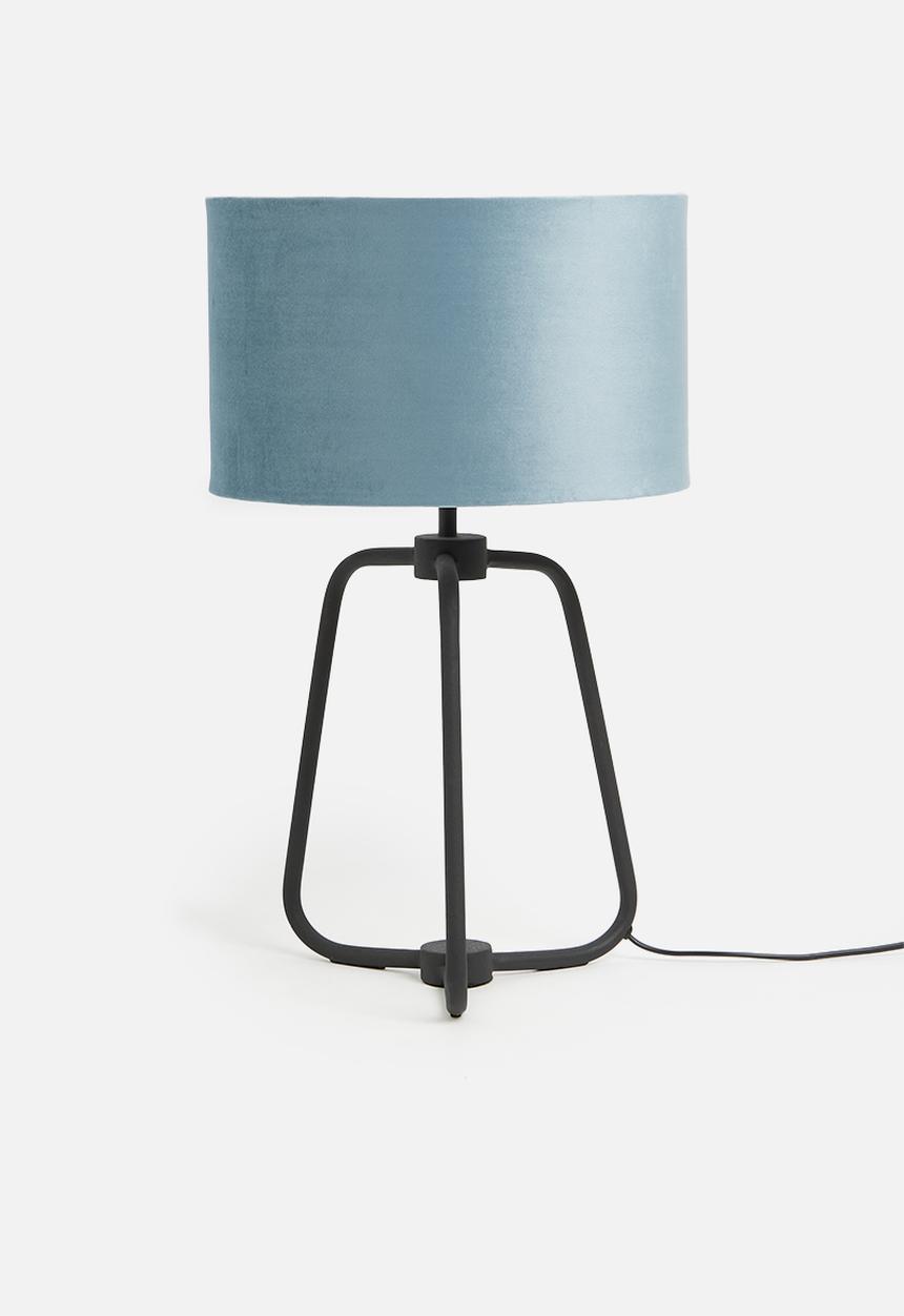 Sixth Floor - Velvet lampshade - blue