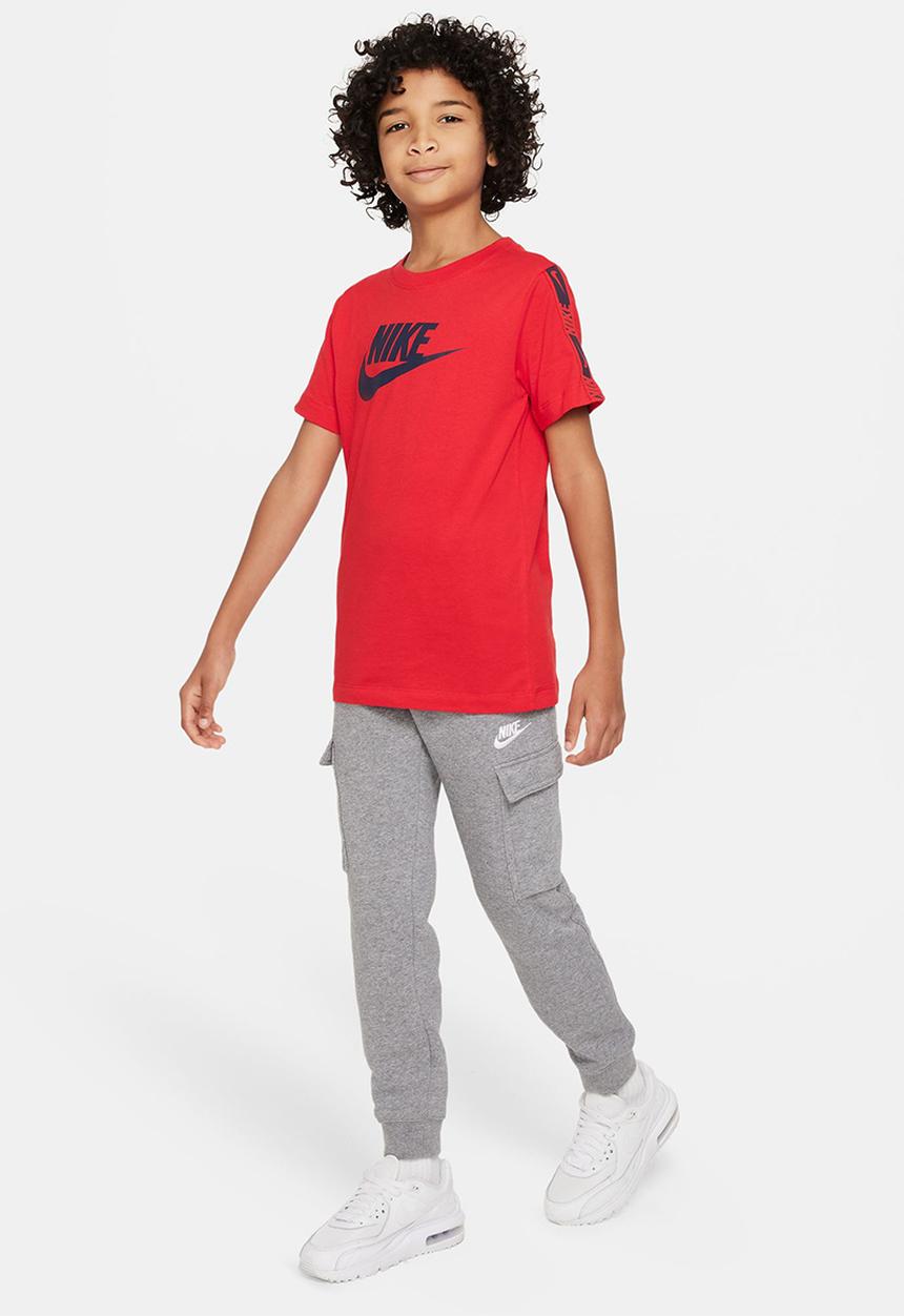 Nike - B nsw repeat short sleeve tee - university red/midnight navy