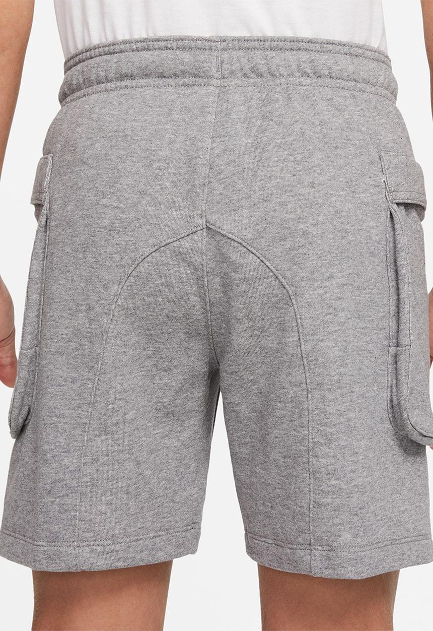 Nike - B nsw club cargo short - carbon heather/white