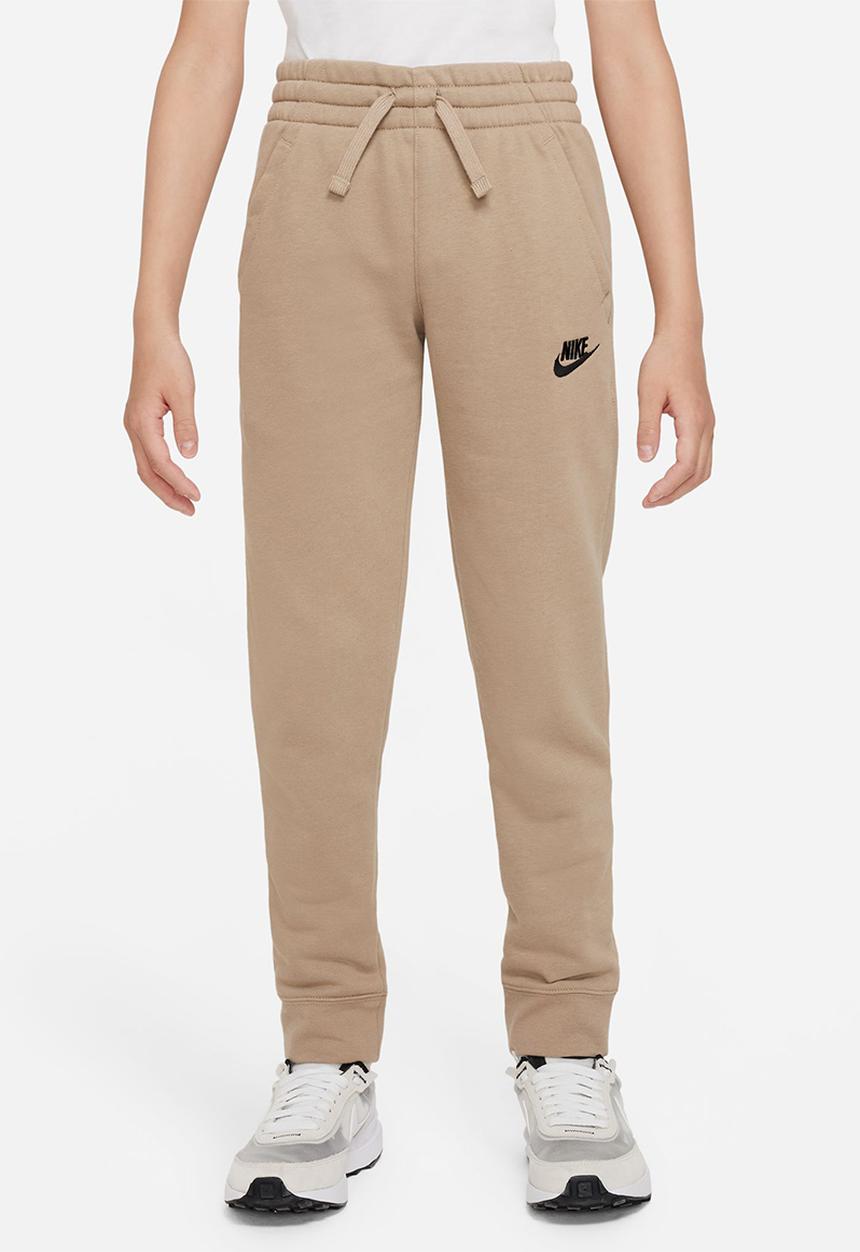 Nike - B nsw club ft jogger pant - khaki & black