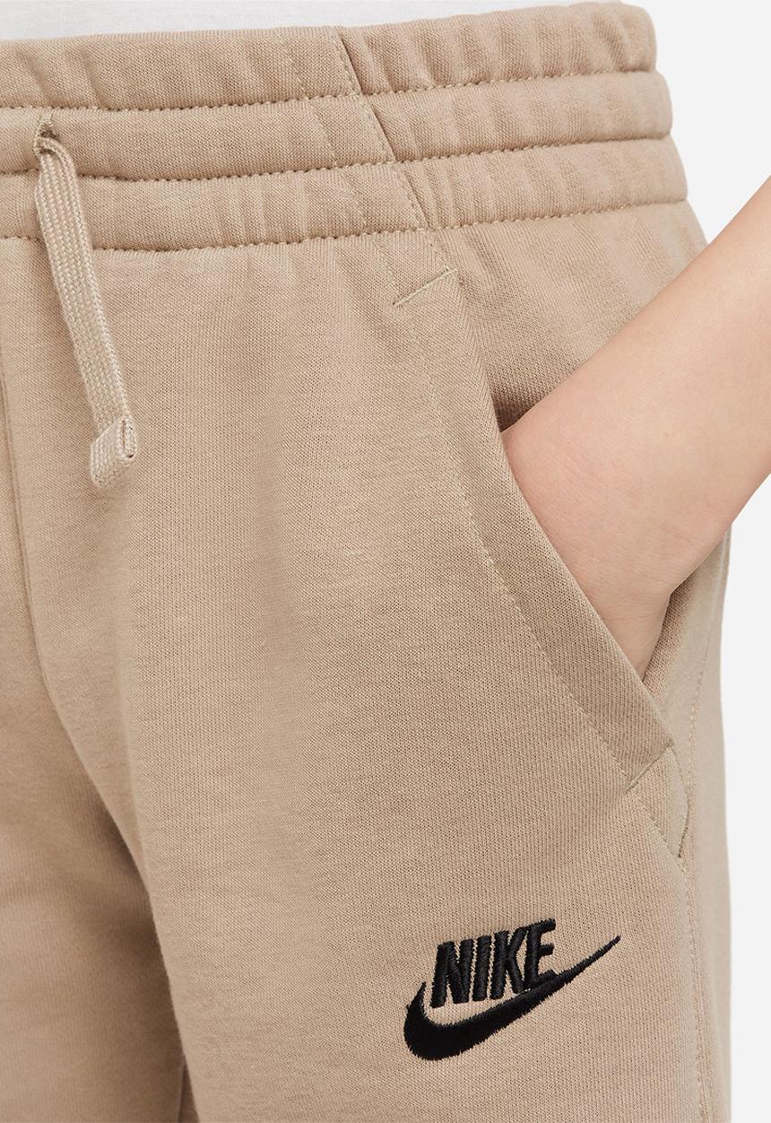 Nike - B nsw club ft jogger pant - khaki & black