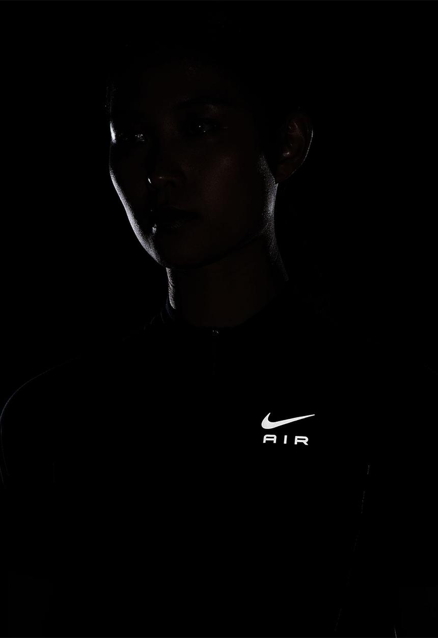 Nike - W nk df air ss hz top - black