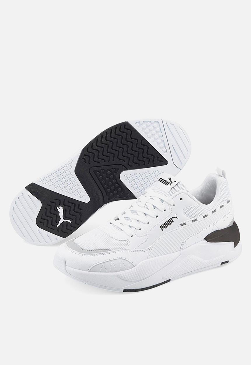 PUMA - X-ray² square signature - puma white-puma white-puma black-harbor mist