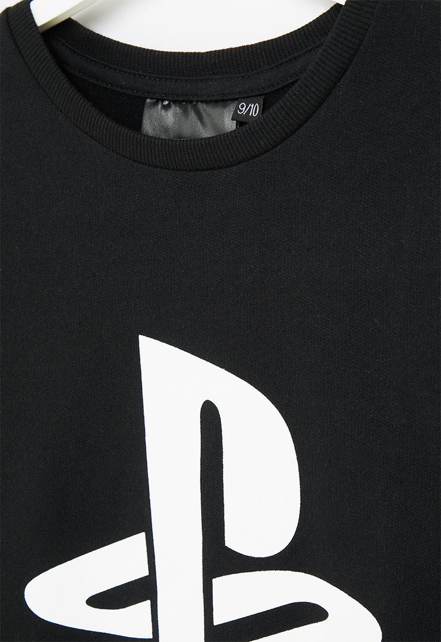 Rebel Republic - Playstation pinstripe sweater - black