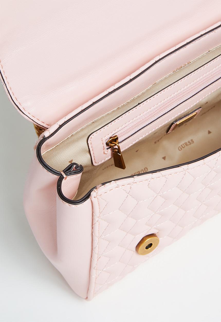 GUESS - Katey flap shoulder bag - powder pink 
