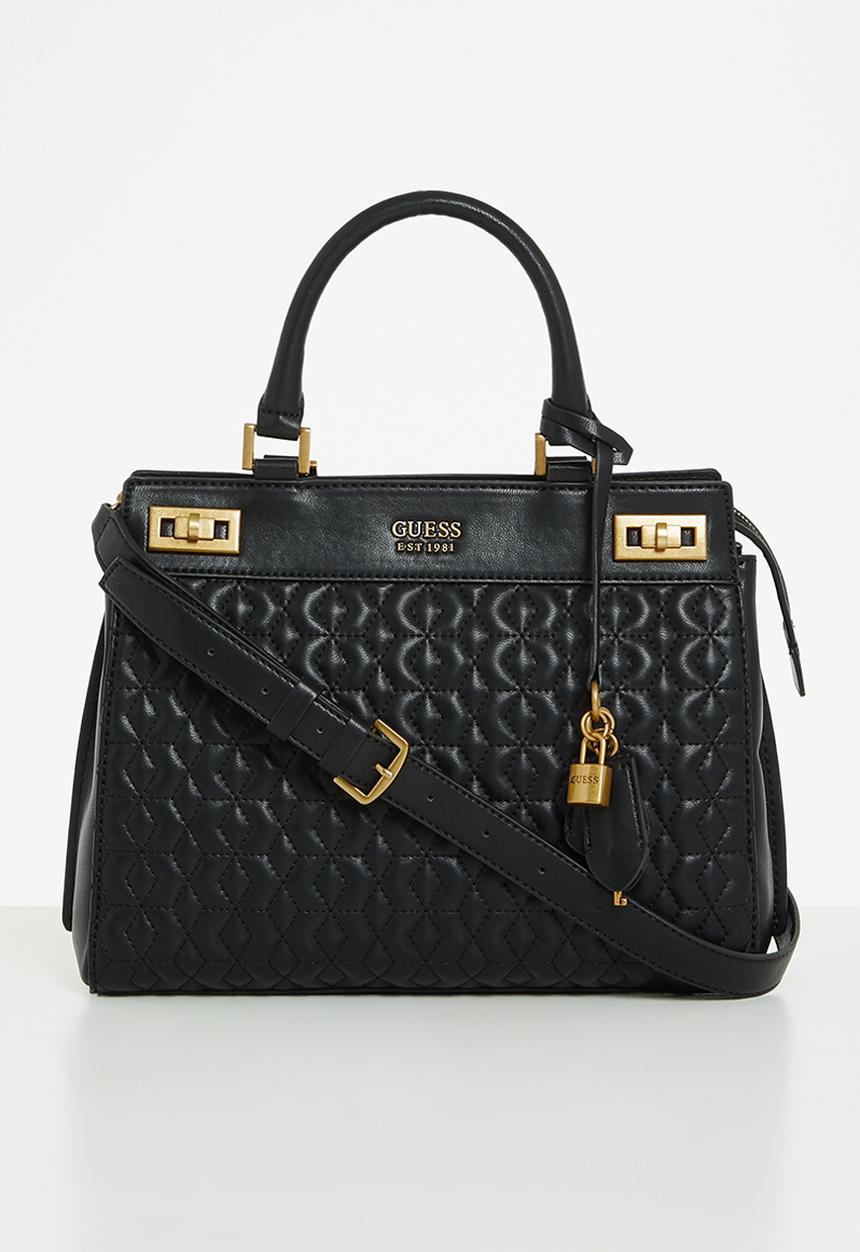 GUESS - Katey luxury satchel - black 