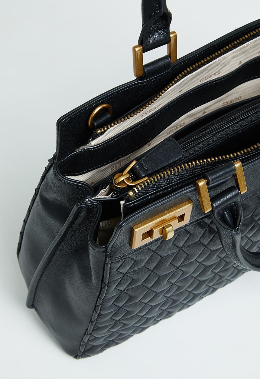 GUESS - Katey luxury satchel - black 