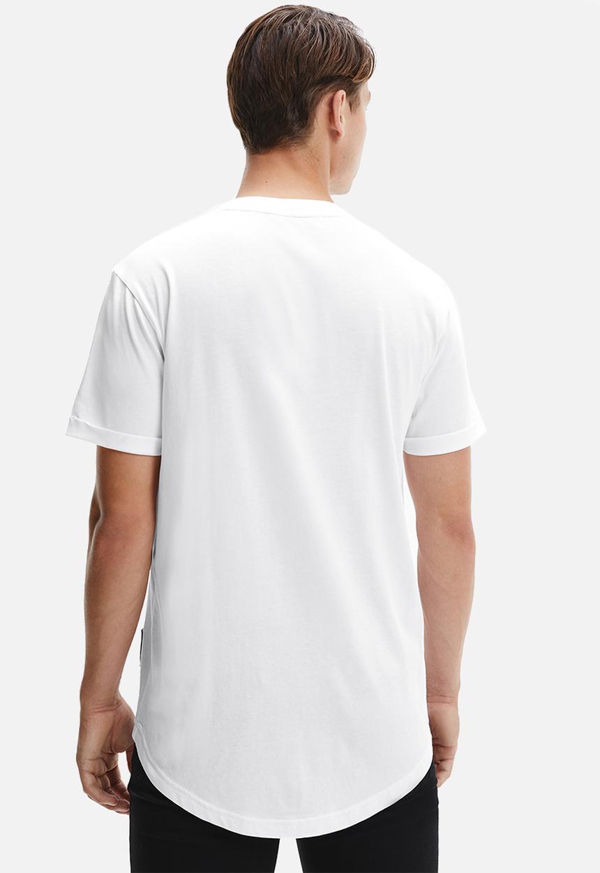 Calvin Klein - Badge turn up sleeve - bright white