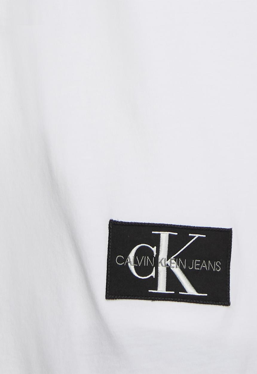 Calvin Klein - Badge turn up sleeve - bright white