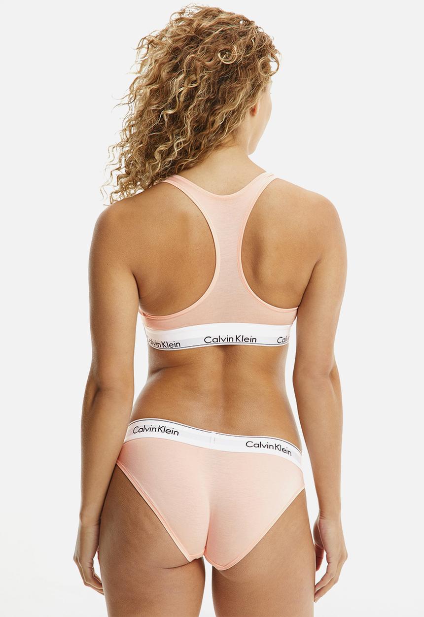 Calvin Klein - Unlined bralette - peach melba