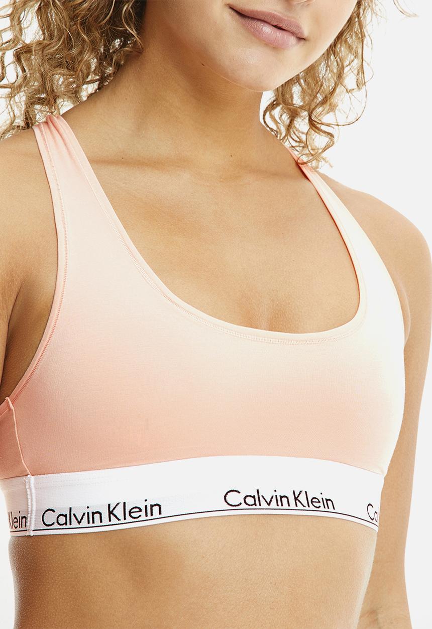 Calvin Klein - Unlined bralette - peach melba