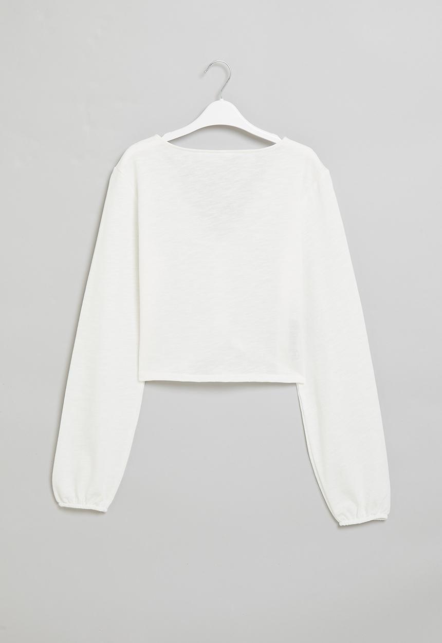 MANGO - T-shirt swipe - white