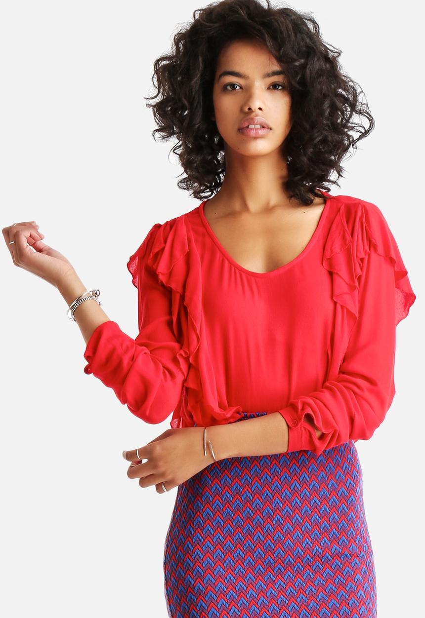 VILA - Sonny Ruffle Top