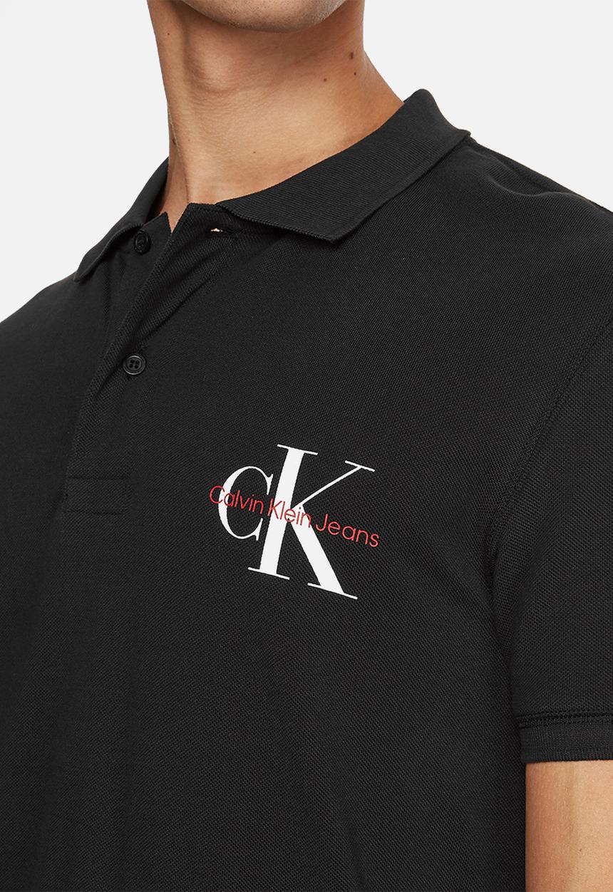 Calvin Klein - Monogram logo polo - ck black