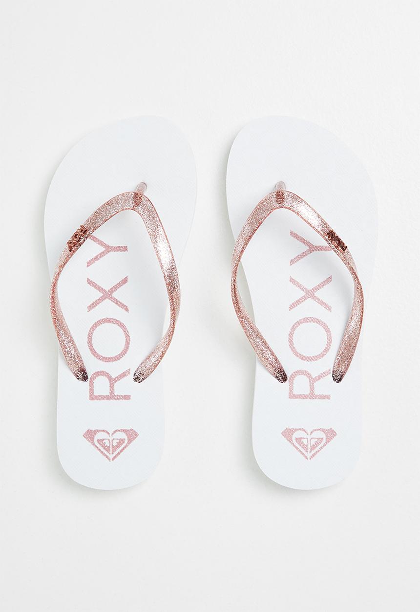 Roxy - Rg viva sparkle - white & metallic pink