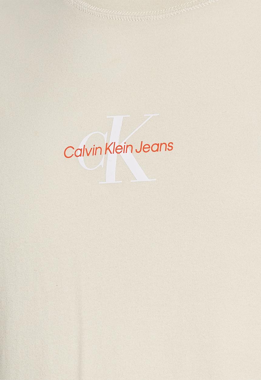 Calvin Klein - Monogram logo tee - eggshell