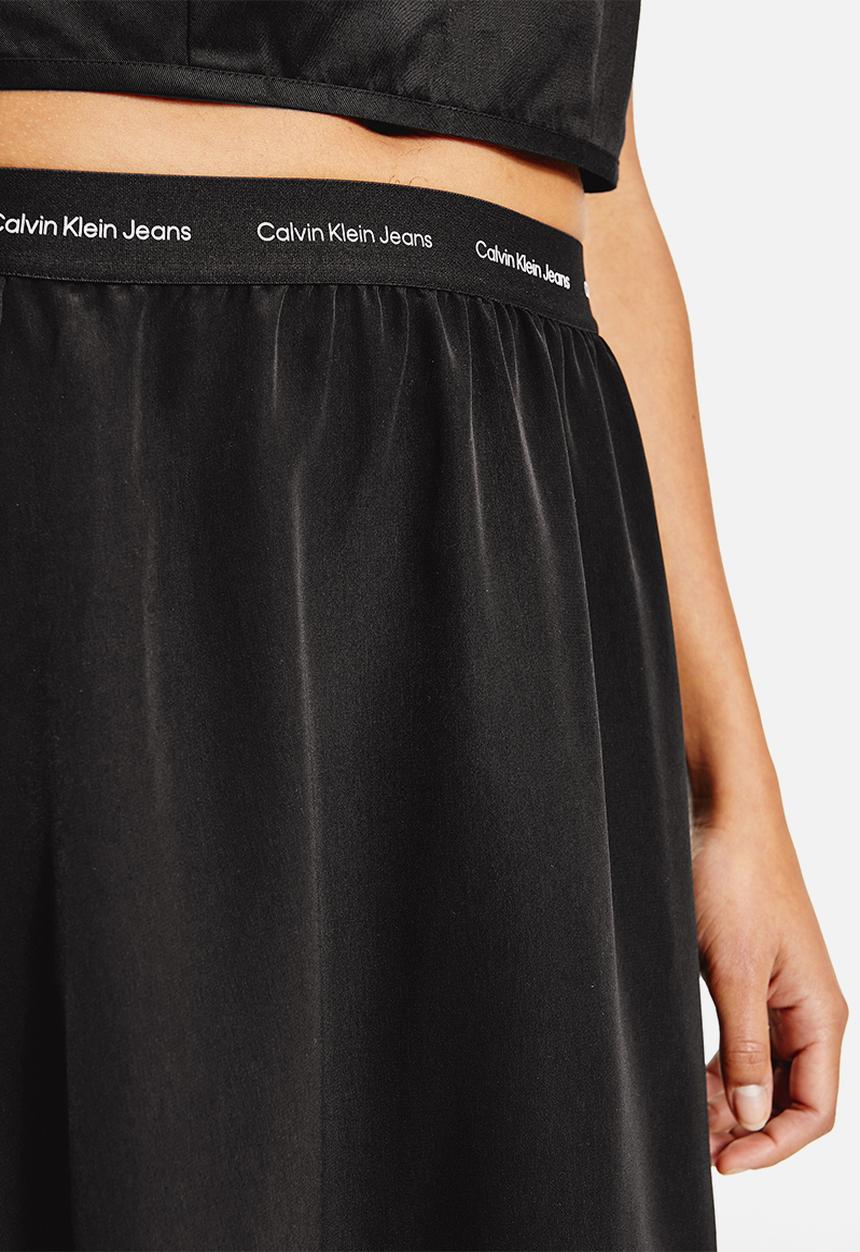 Calvin Klein - Repeat logo elastic skirt - black