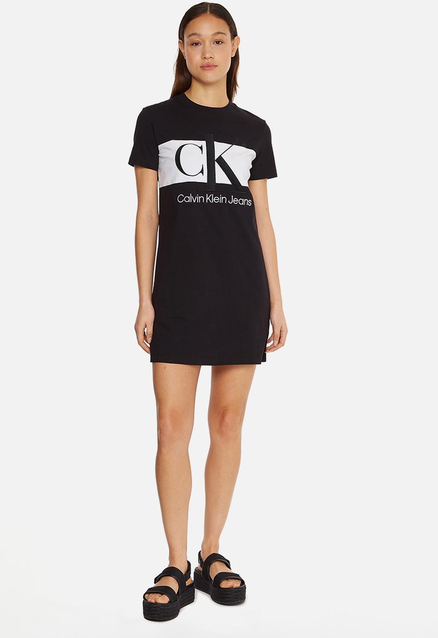 Calvin Klein - Blocking T-shirt dress - black
