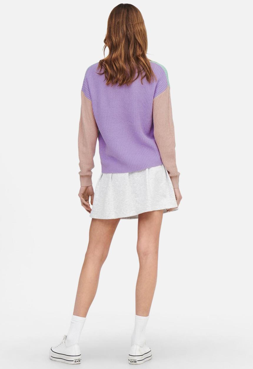ONLY - Nicci long sleeve block cardigan - harbor gray