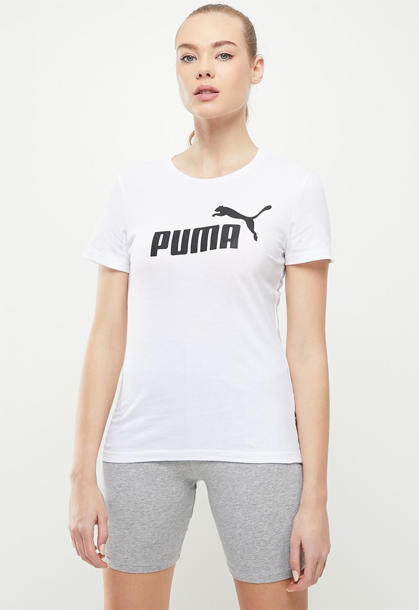 PUMA - Ess logo tee - puma white