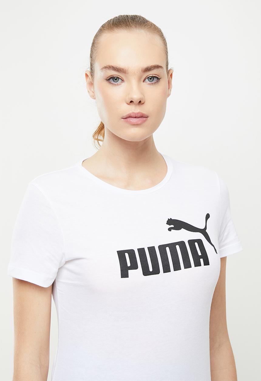 PUMA - Ess logo tee - puma white