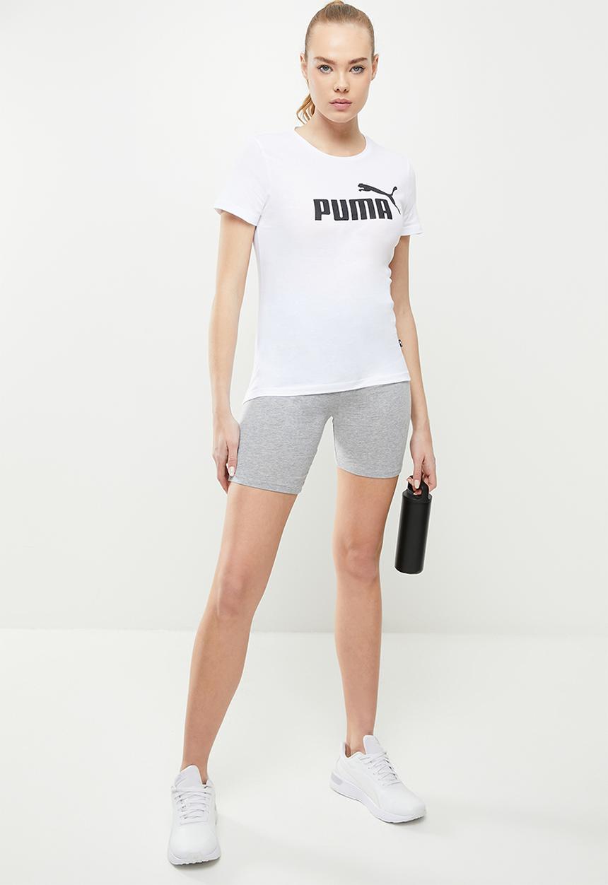 PUMA - Ess logo tee - puma white
