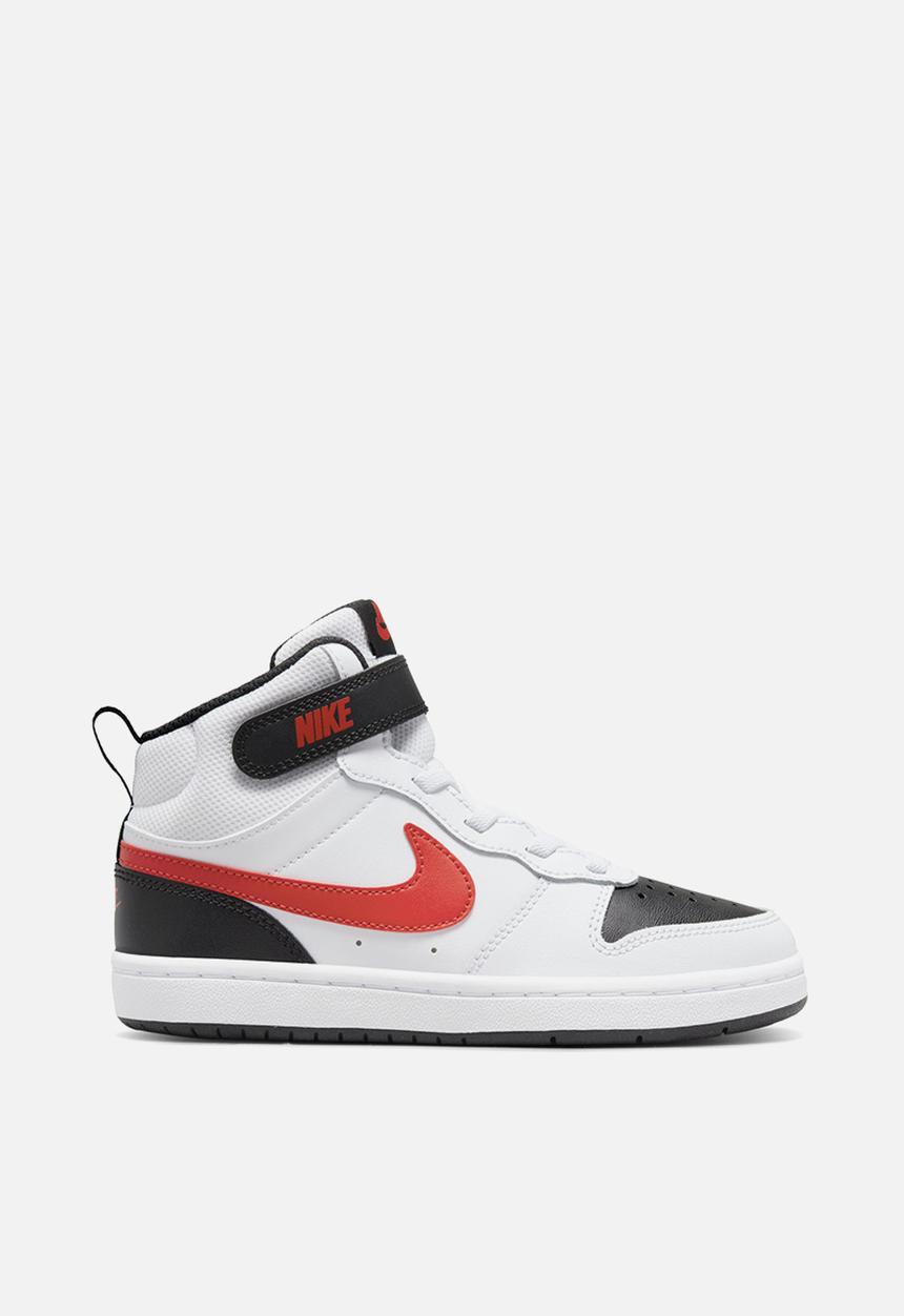 Nike - Court borough mid 2 (psv) - white/university red-black