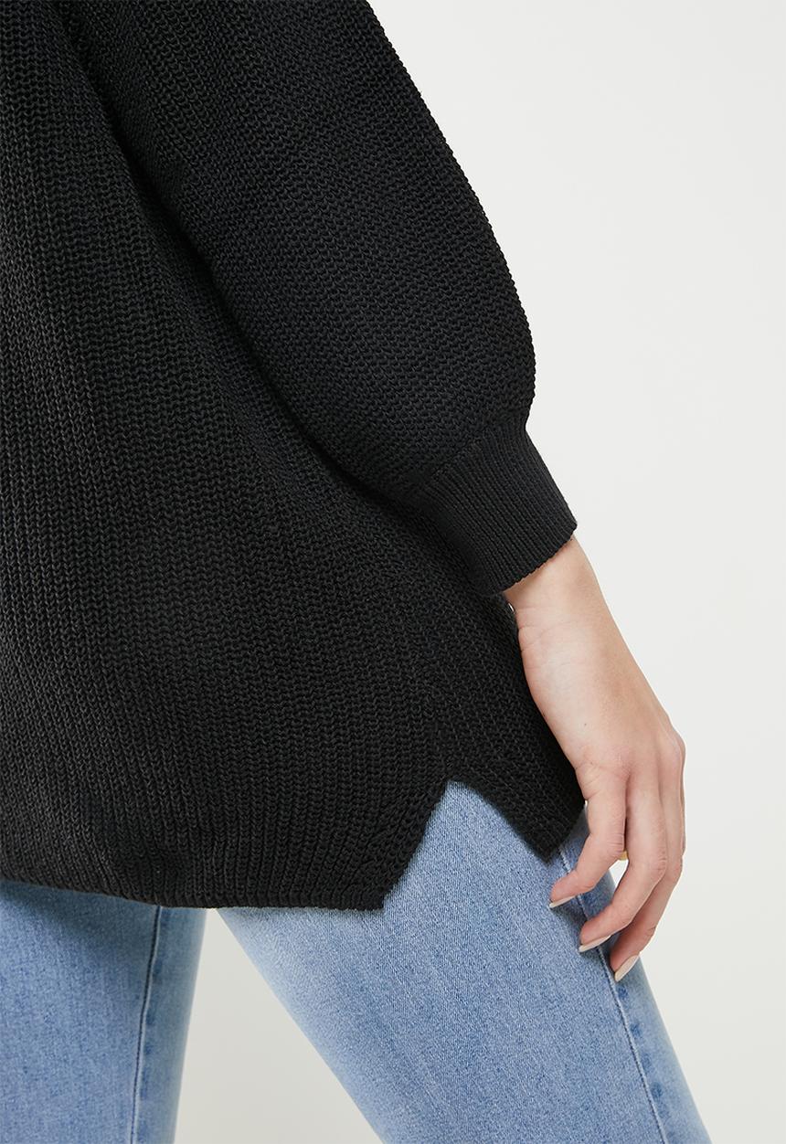Cotton On - Bump friendly everyday boyfriend cardigan - black