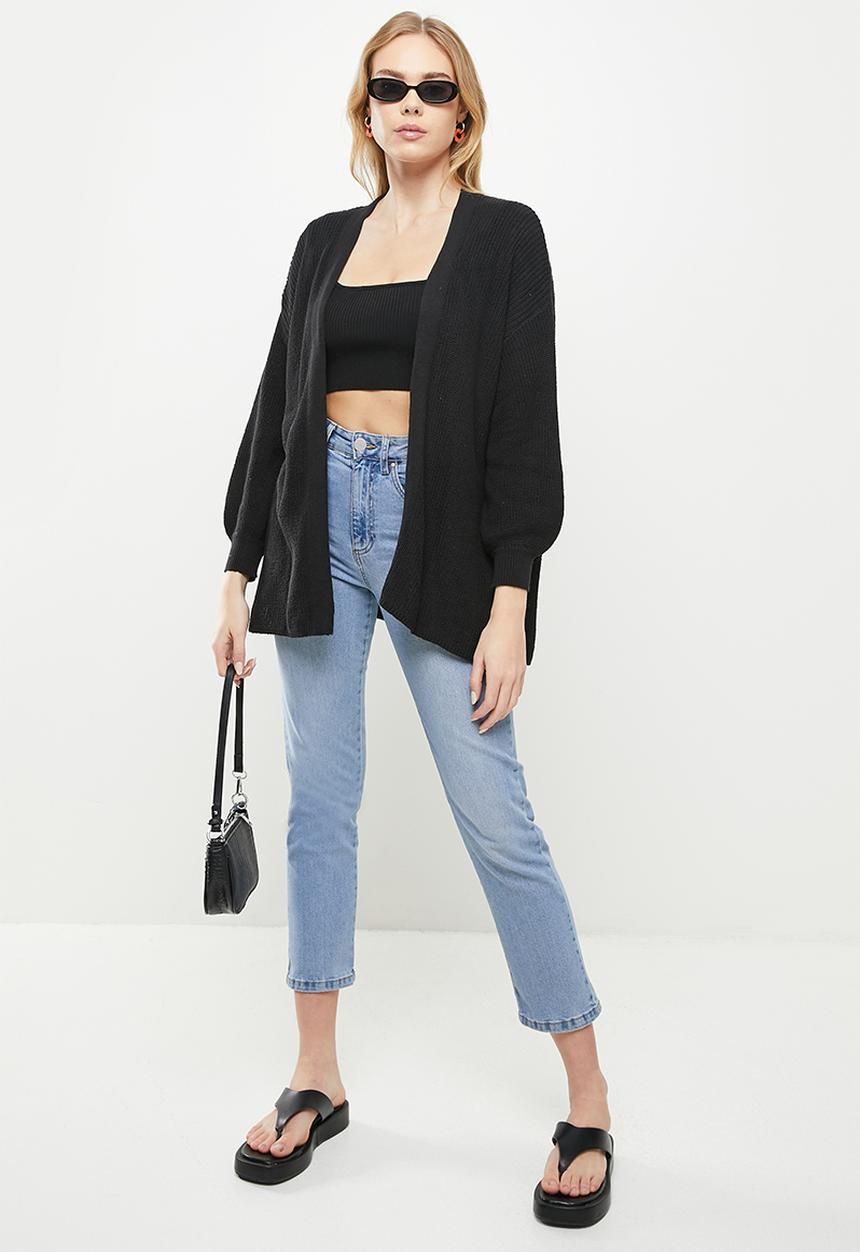 Cotton On - Bump friendly everyday boyfriend cardigan - black