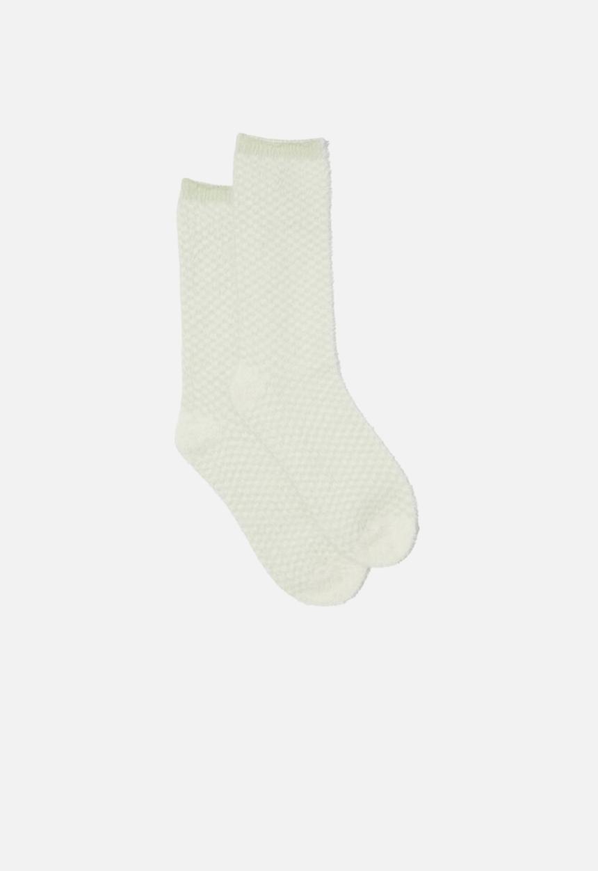Cotton On - Fluffy sleep sock - pistachio 