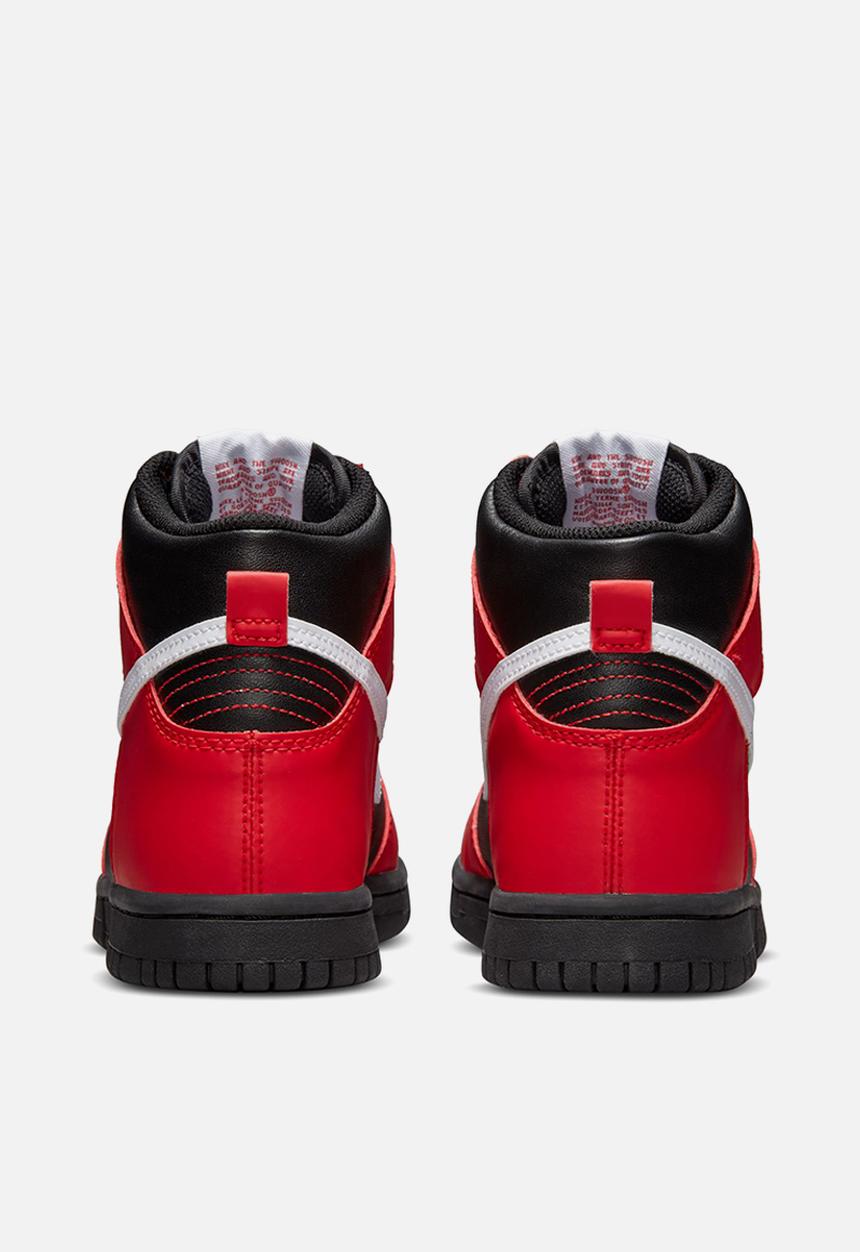 Nike - Nike dunk high - black/white-university red