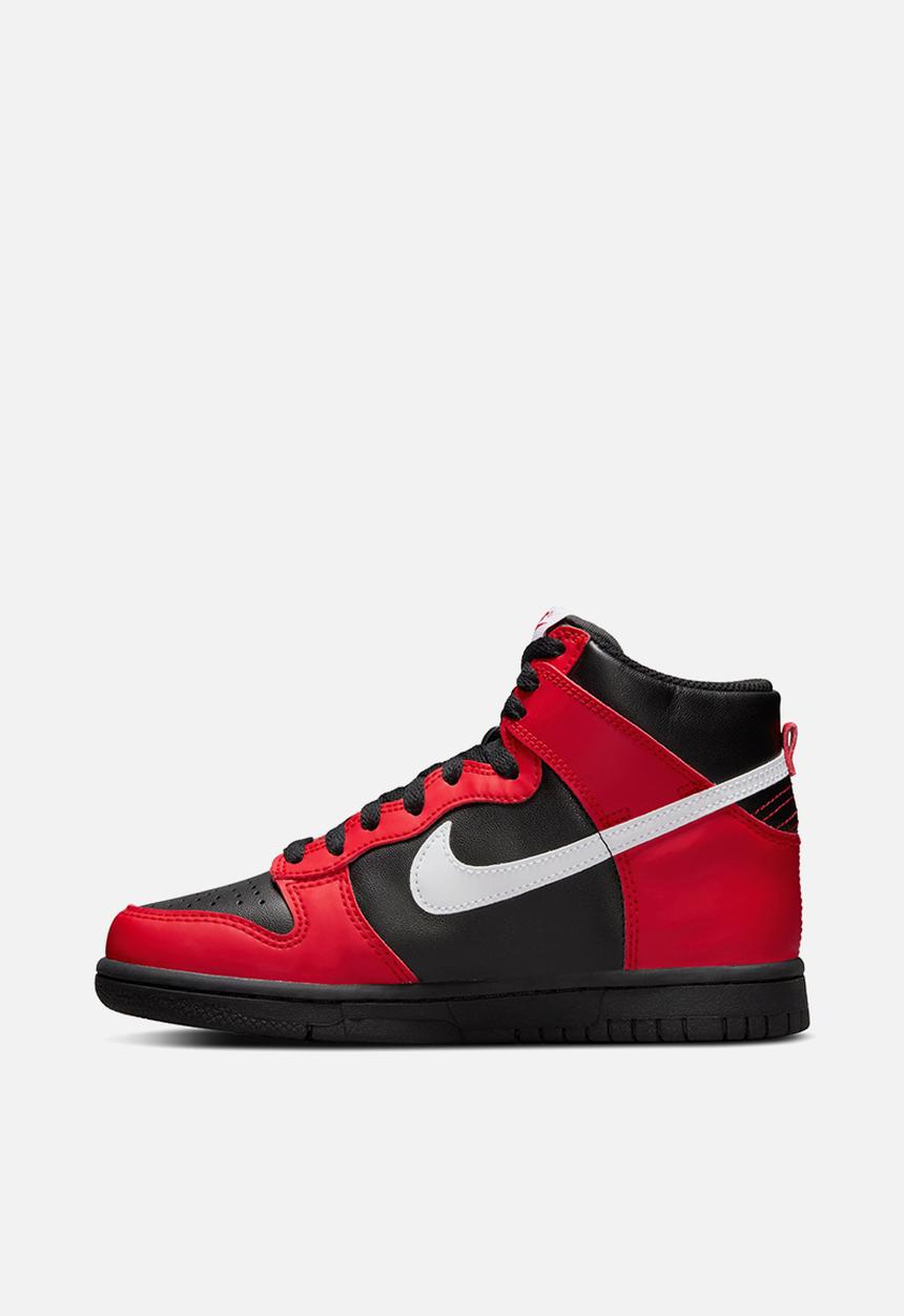 Nike - Nike dunk high - black/white-university red