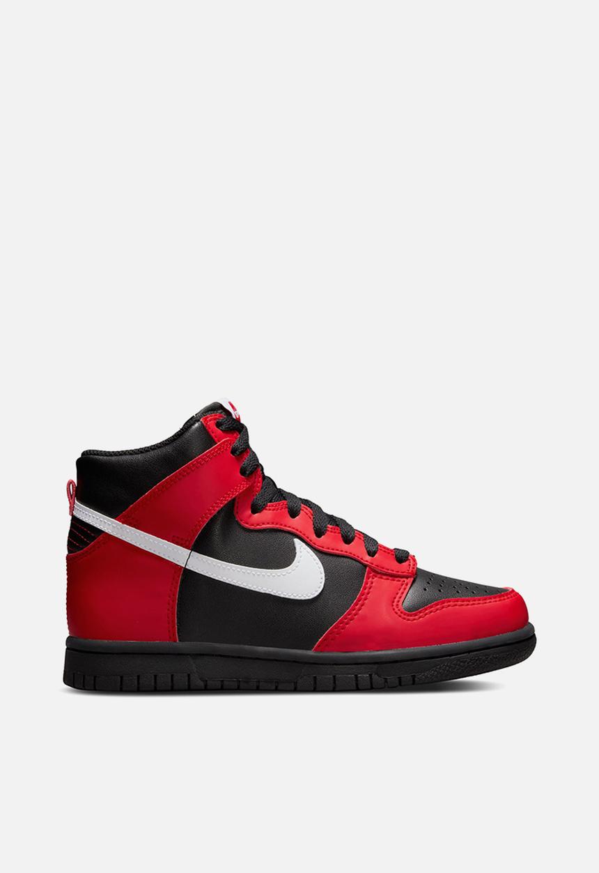 Nike - Nike dunk high - black/white-university red